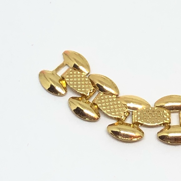 Unisex Gold Plated Ladder Link Bracelet - Picture 2 of 8